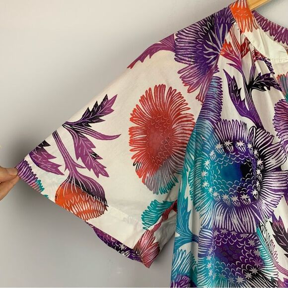 Anthropologie Tugboat women’s Azores midi oversized floral dress size XS/S - Picture 5 of 11